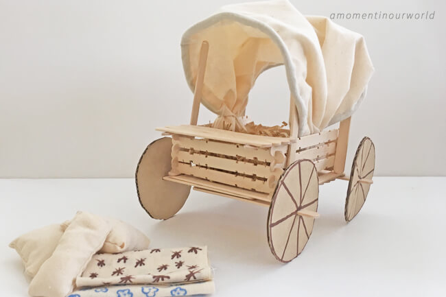 Build a covered wagon like they used in the pioneer days.