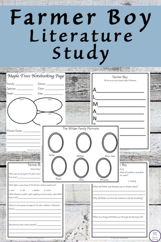 Farmer Boy Literature Study - Simple Living. Creative Learning