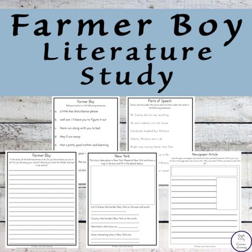 Enjoy reading and studying Farmer Boy by Laura Ingalls Wilder with this great Farmer Boy Literature Study.
