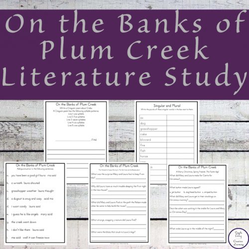 On the Banks of Plum Creek Literature Study for Laura Ingalls Wilder 4th Book in the Little House Series.