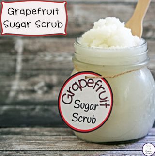 This Grapefruit Sugar Scrub is an easy to make luxurious scrub!