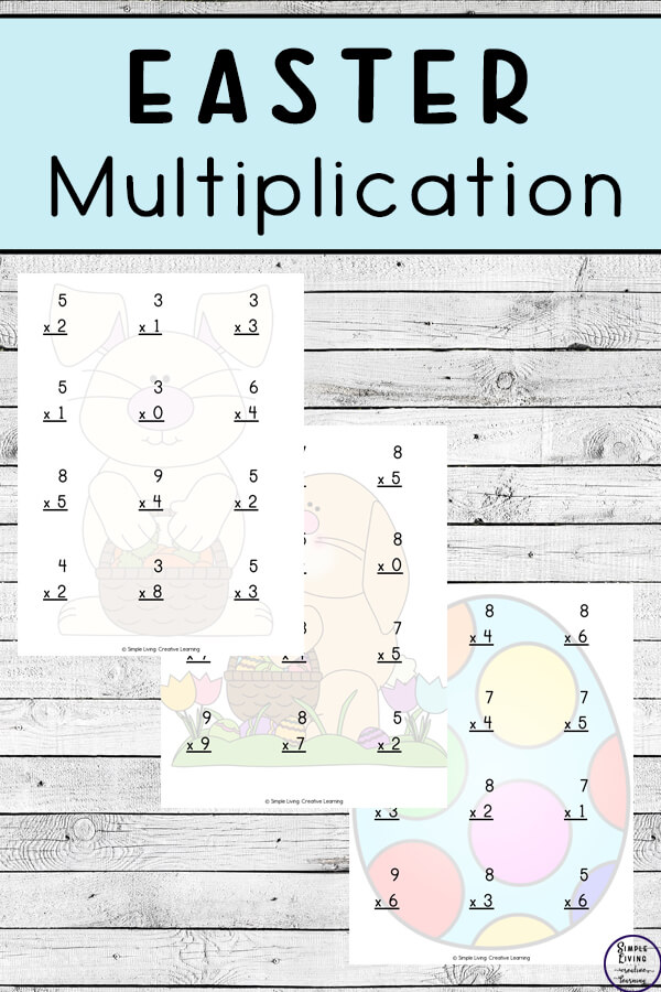 Easter Multiplication Pages