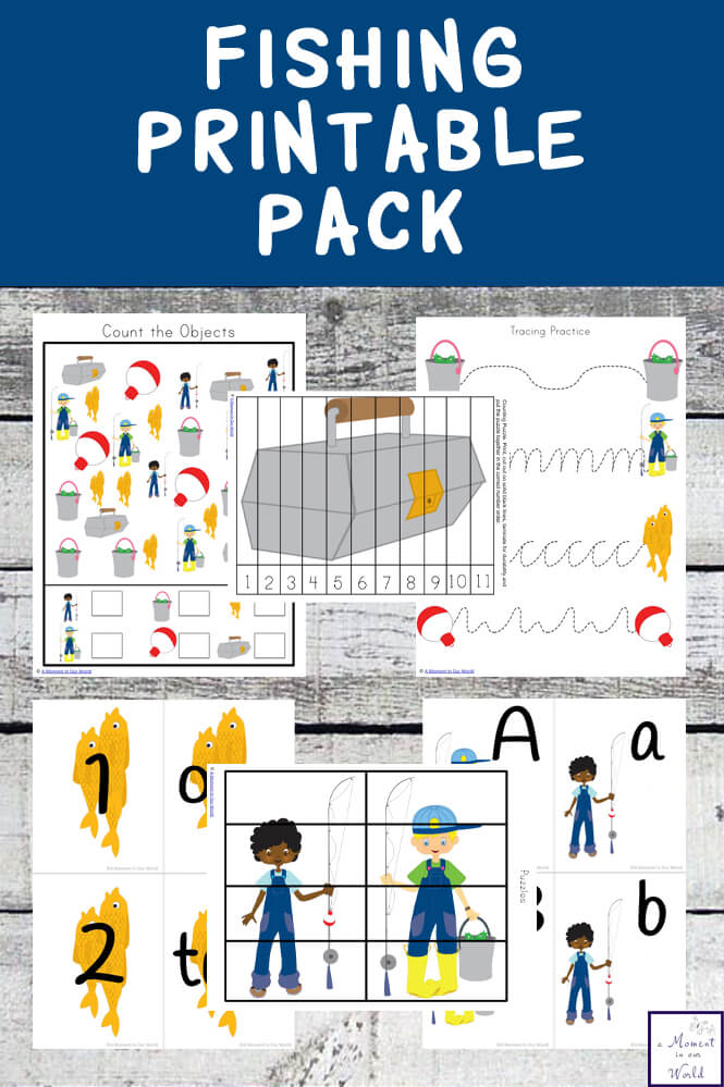 This Fishing Printable Pack is great for kids aged 2 - 9.