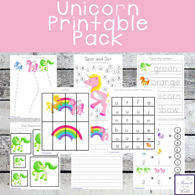 Unicorn Printable Pack