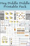 This Hey Diddle Diddle Printable Pack is aimed at children ages 3 - 8 and includes a variety of hands-on and worksheet activities.