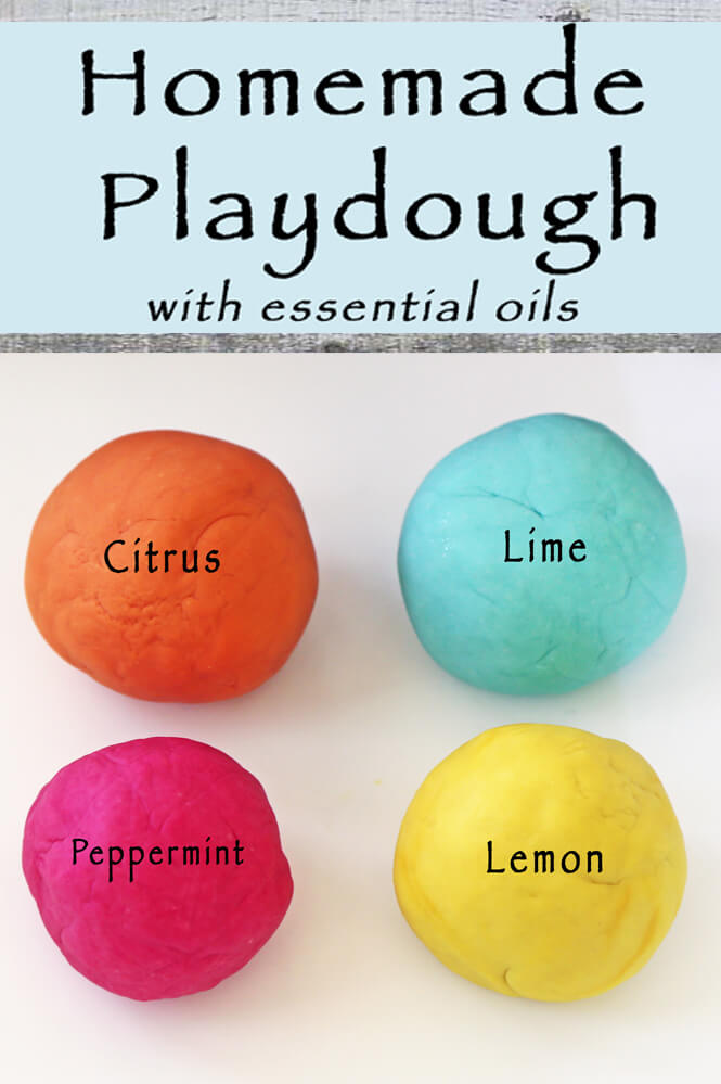 Homemade playdough with essential oils not only smells amazing, but it contains all the benefits of essential oils as well. 