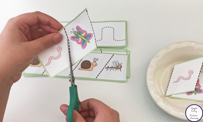 These Insect Tracing and Cutting Strips will have your child enjoying practicing their fine motor skills as well as proper scissor safety.