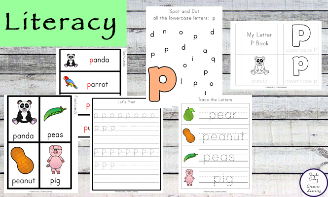 This Letter P Printable Pack is aimed for children aged 3 - 9 and contains a variety of activities; simple math concepts, literacy and hands-on activities. 