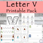 This Letter V Printable Pack is aimed for children aged 3 - 9 and contains a variety of activities; simple math concepts, literacy and hands-on activities. 