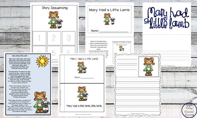 This Mary had a Little Lamb Printable Pack is aimed at children in kindergarten & preschool. It contains a variety of math, literacy & hands-on activities.