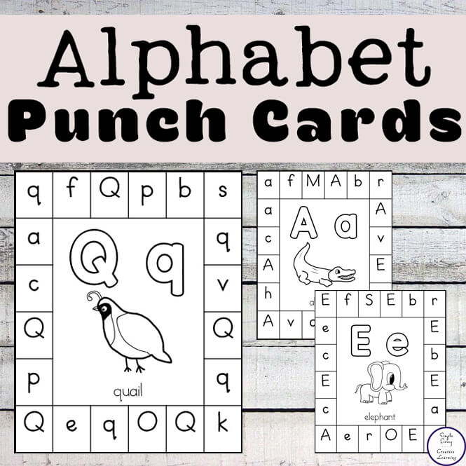 alphabet punch cards