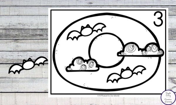 Bat Math Mats Bat Counting Mats - Simple Living. Creative Learning