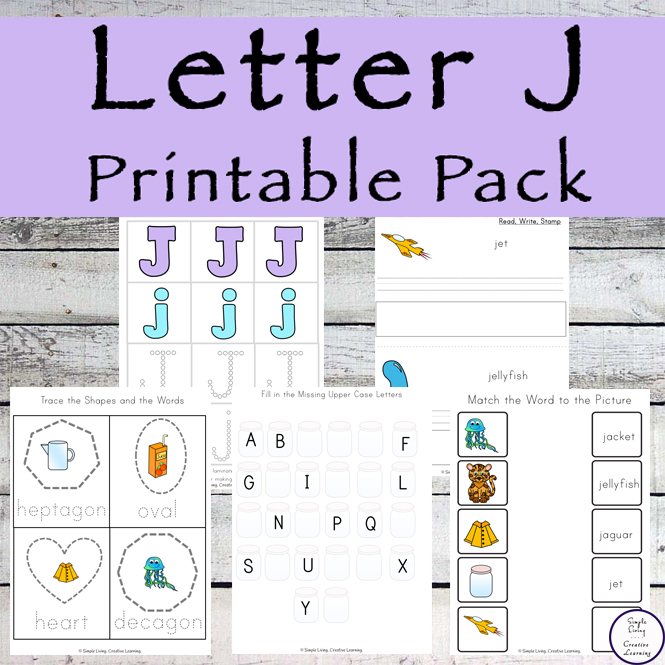 This Letter J Printable Pack is aimed for children aged 3 - 9 and contains a variety of activities; simple math concepts, literacy and hands-on activities. 