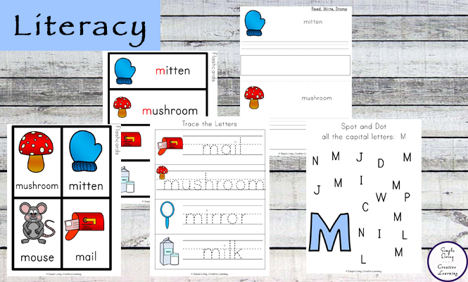 This Letter M Printable Pack is aimed for children aged 3 - 9 and contains a variety of activities; simple math concepts, literacy and hands-on activities. 