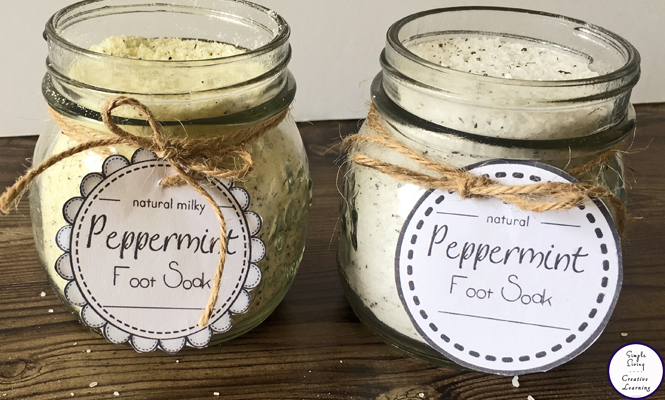 Soothe tired feet with this amazing Peppermint Foot Soak.