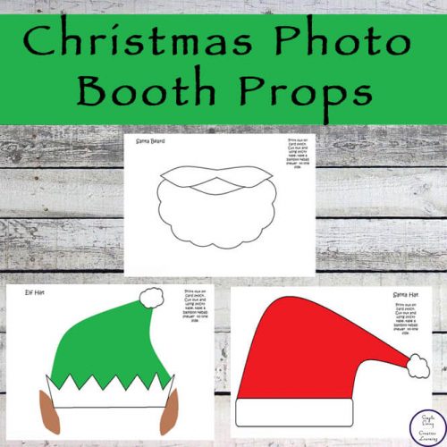 These Christmas Photo Booth Props are a fun addition to your Christmas photos this year. They are also very easy to prepare.