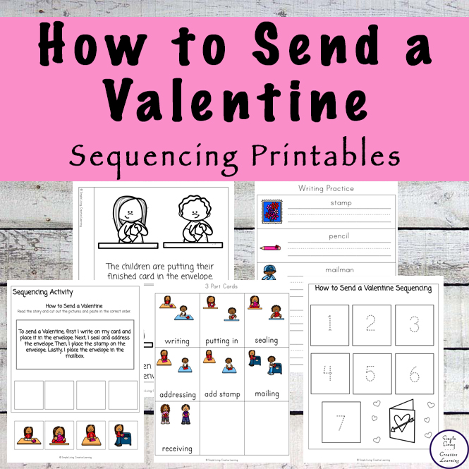 How to Send a Valentine Sequencing Printables 