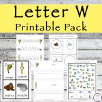 This Letter W Printable Pack is aimed for children aged 3 - 9 and contains a variety of activities; simple math concepts, literacy and hands-on activities. 