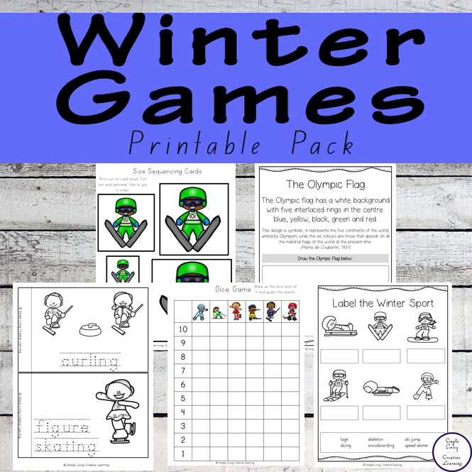Winter Games Printable Pack Pages