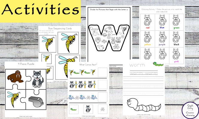 These Letter {Alphabet} Printable Packs are aimed for children aged 3 - 9 and contains a variety of activities; simple math concepts, literacy and hands-on activities. 