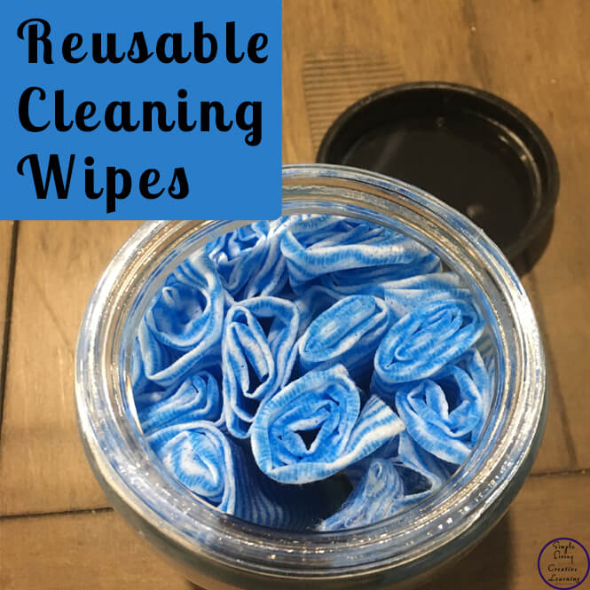 These Reusable Cleaning Wipes are chemical free, easy to make, washable and reusable. They are great for cleaning the whole house.