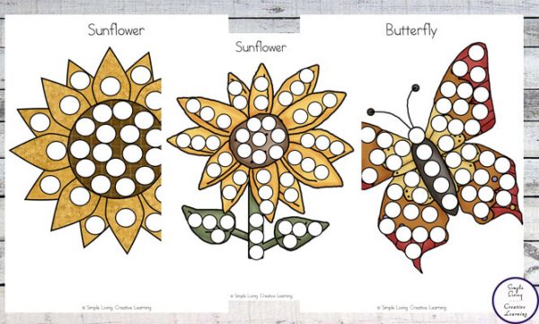 Sunflower Garden Dot Pack - Simple Living. Creative Learning
