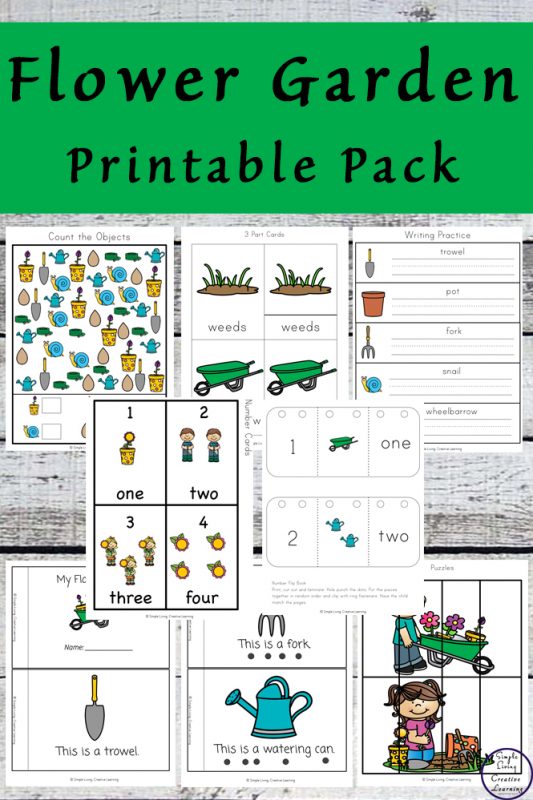 Flower Garden Printable Pack - Simple Living. Creative Learning
