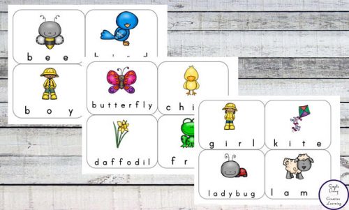 Spring Spell and Clip Cards - Simple Living. Creative Learning