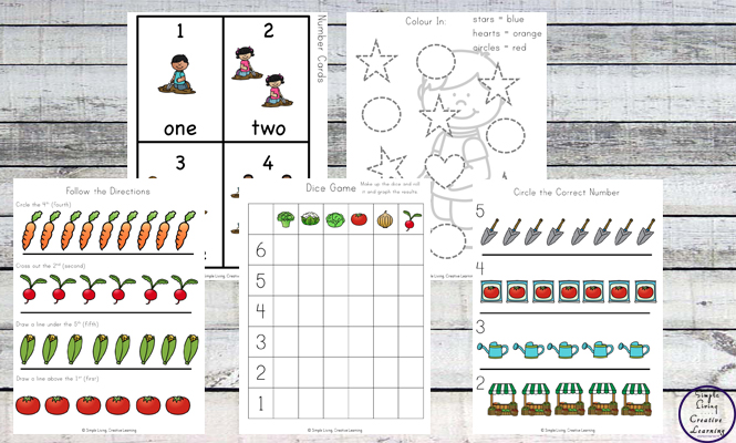 Kids aged 3 - 9 will have a great time learning about how vegetables grow with this fun Vegetable Garden Printable Pack.