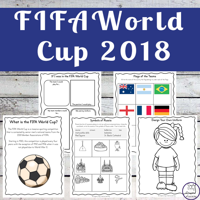 Enjoy watching the FIFA World Cup 2018 matches while learning more about this sport and Russia with the help of this FIFA World Cup 2018 Printable Pack.