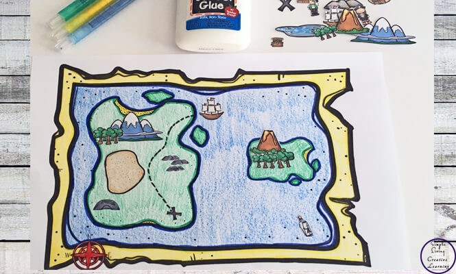 Get creative, creating your own treasure maps.