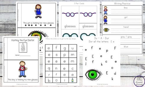 Eye Doctor Printable Pack - Simple Living. Creative Learning