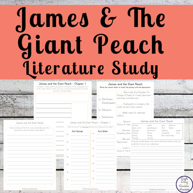 James and the Giant Peach Literature Study