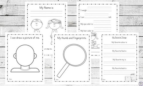 All About Me Printable Pack - Simple Living. Creative Learning