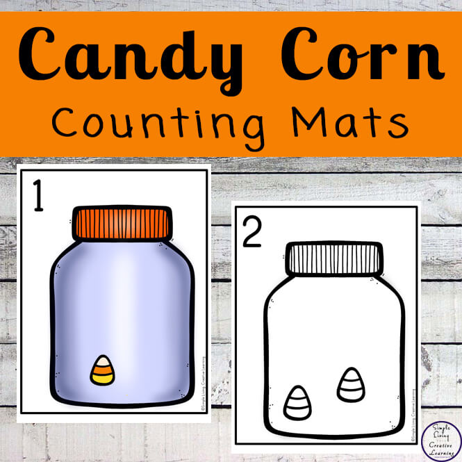 Focusing on the numbers 1 - 20, these Candy Corn Counting Mats are a fun, hands-on math activity that preschoolers and toddlers will love.