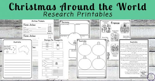 Christmas Around the World Research Printables