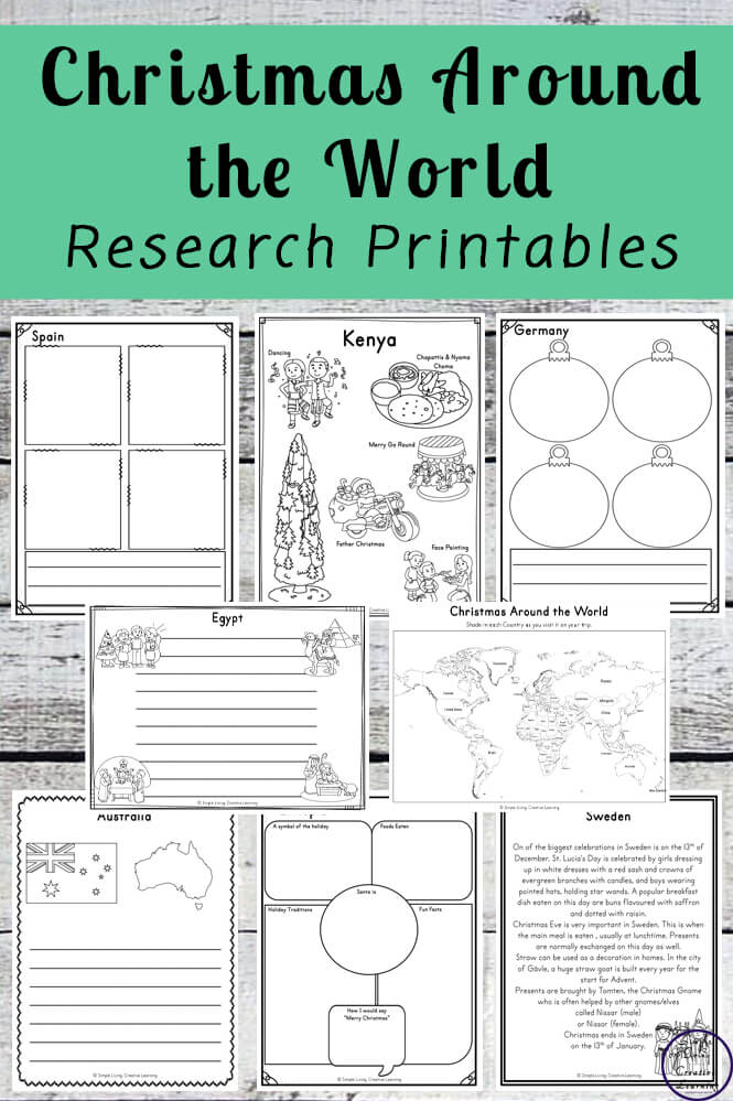 Christmas around the world templates picture