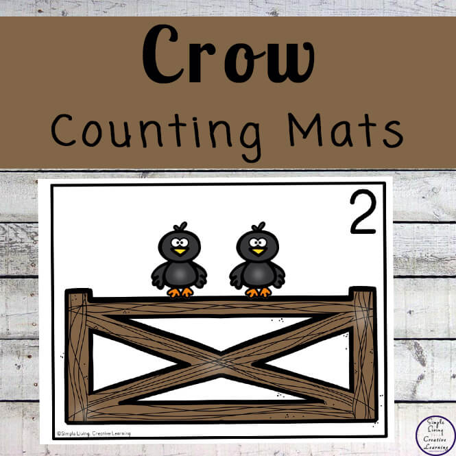 Focusing on the numbers 1 - 20, these Crow Counting Mats are a fun, hands-on math activity that preschoolers and toddlers will love.