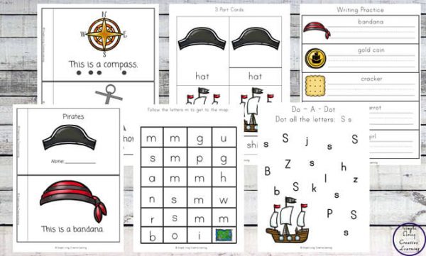 Pirate Printable Pack - Simple Living. Creative Learning
