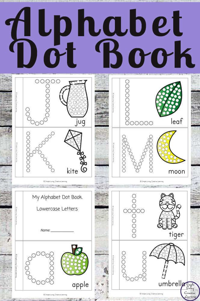 These Alphabet Dot Books are a fun way for young children to learn to identify the letters of the alphabet while working on their fine motor skills.