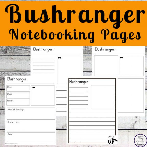 Australian Bushranger Printables - Simple Living. Creative Learning