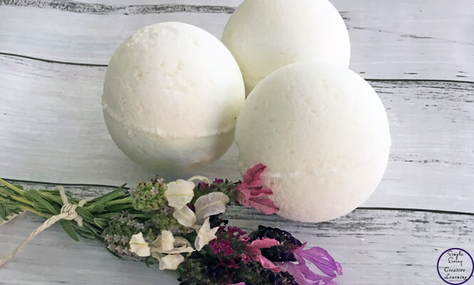 These gorgeous calming Lavender Bath Bombs are great for calming and relaxing with the therapeutic properties of essential oils.