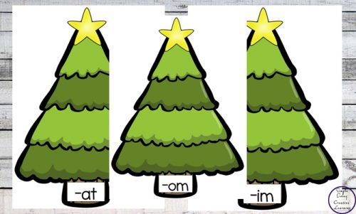 Learn or review CVC words by matching the decorations with the correct vowel sound with this fun Christmas Tree CVC match activity.