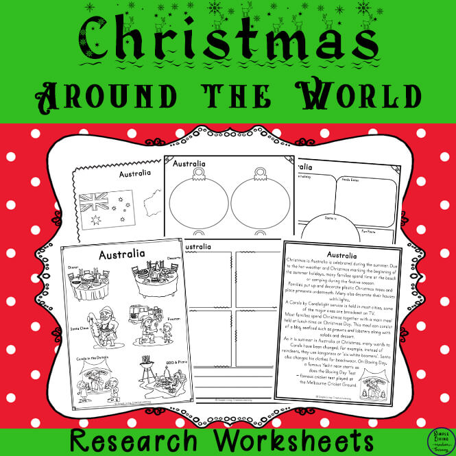 Christmas Around the World Research Printable Pack.