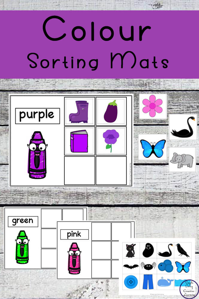 Colour Sorting Mats Simple Living Creative Learning