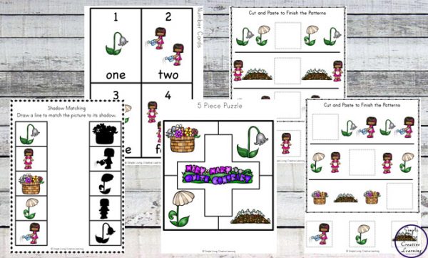 Mary, Mary Quite Contrary Printable Pack - Simple Living. Creative Learning