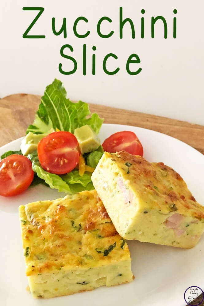 This Zucchini Slice is a delicious, easy meal that can be quickly whipped up for dinner, and then the extra frozen for lunches or snacks during the week.