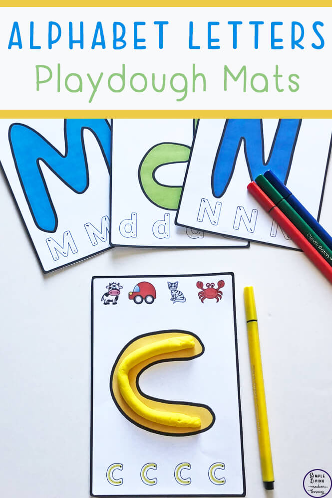 Alphabet Playdough Mats Simple Living. Creative Learning