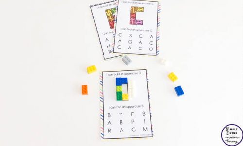 This Building Block Bundle is a great way to work on counting, learning the letters of the alphabet and for working on fine motor skills; an important skill for kids in preschool and kindergarten.