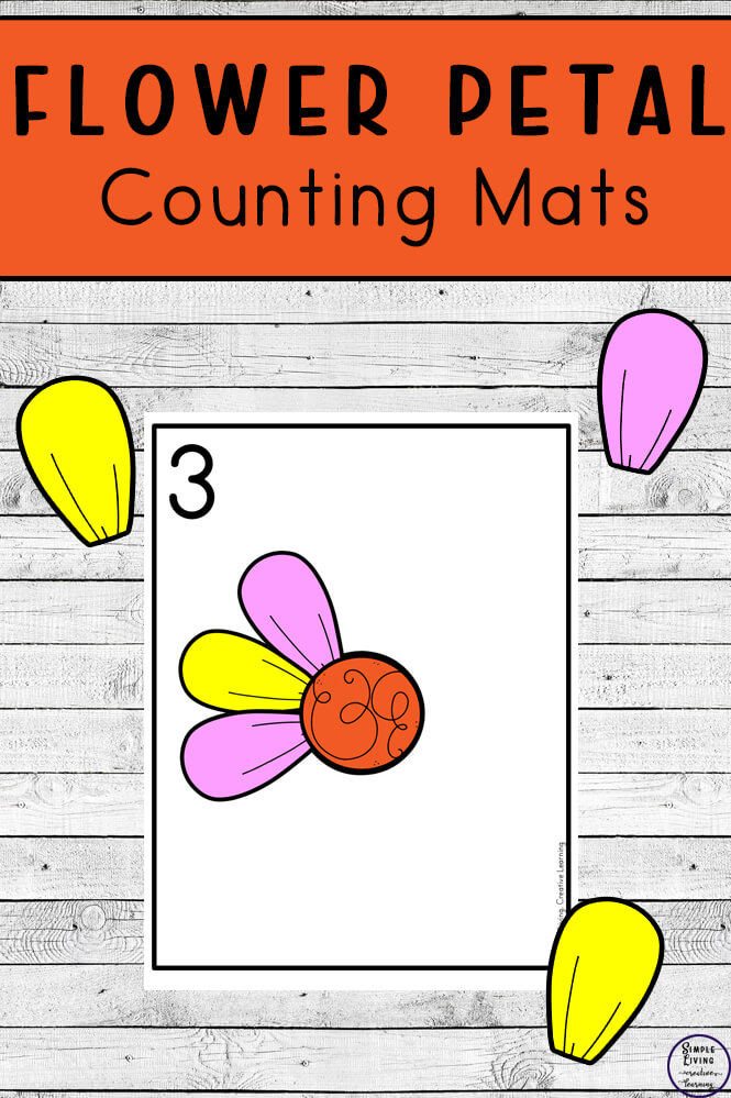 Focusing on the numbers 1 - 20, these Flower Petal Counting Mats are a fun, hands-on math activity that preschoolers and toddlers will love.